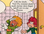 Wu&szlig;test Du schon, dass Yan immer sein Segelschiff mit in die Wanne nimmt??
